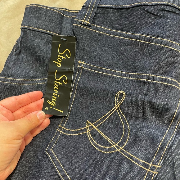 Stop staring high-rise dark wash jeans size 14 NWT - Picture 5 of 12